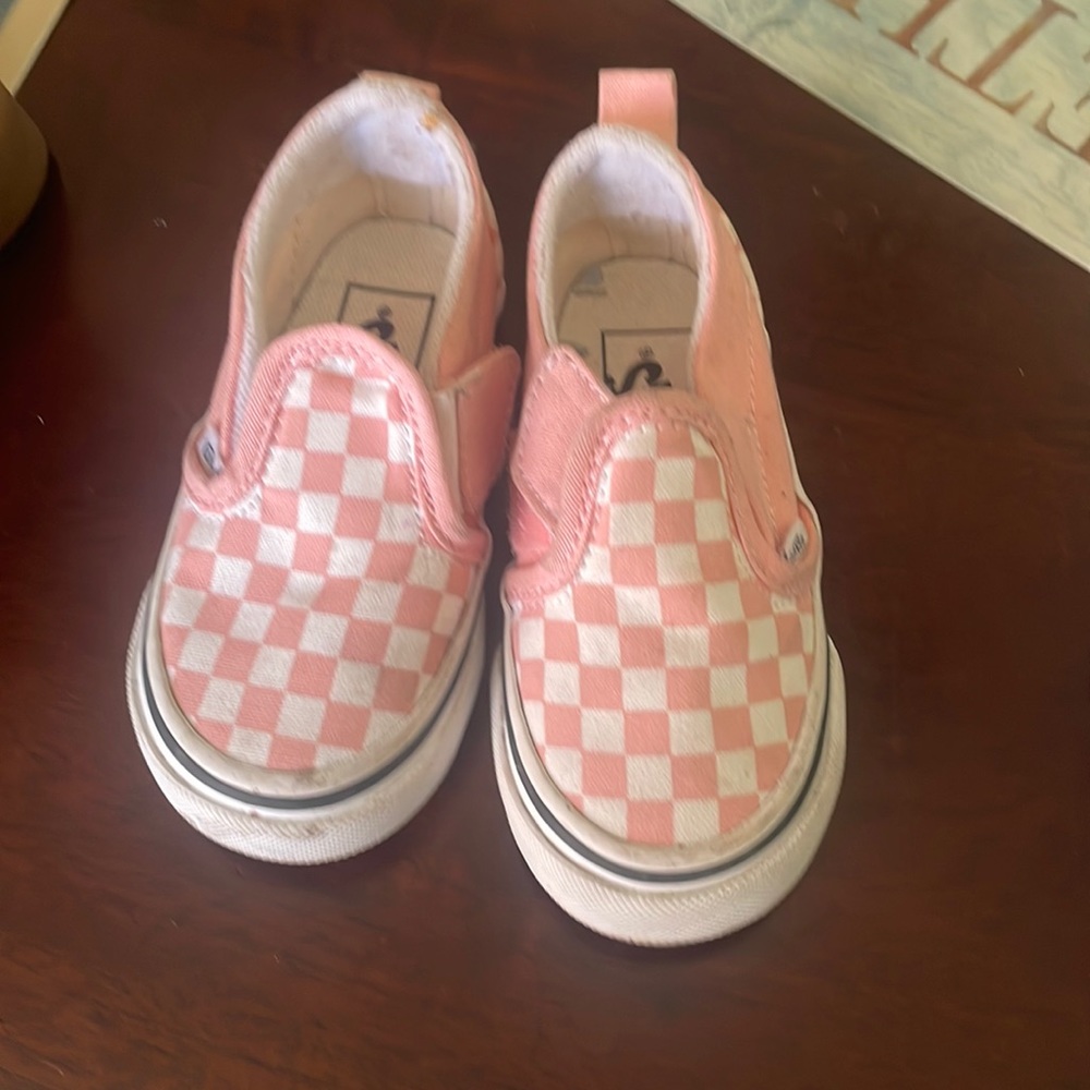 Pink vans for little girls sizes 6.0